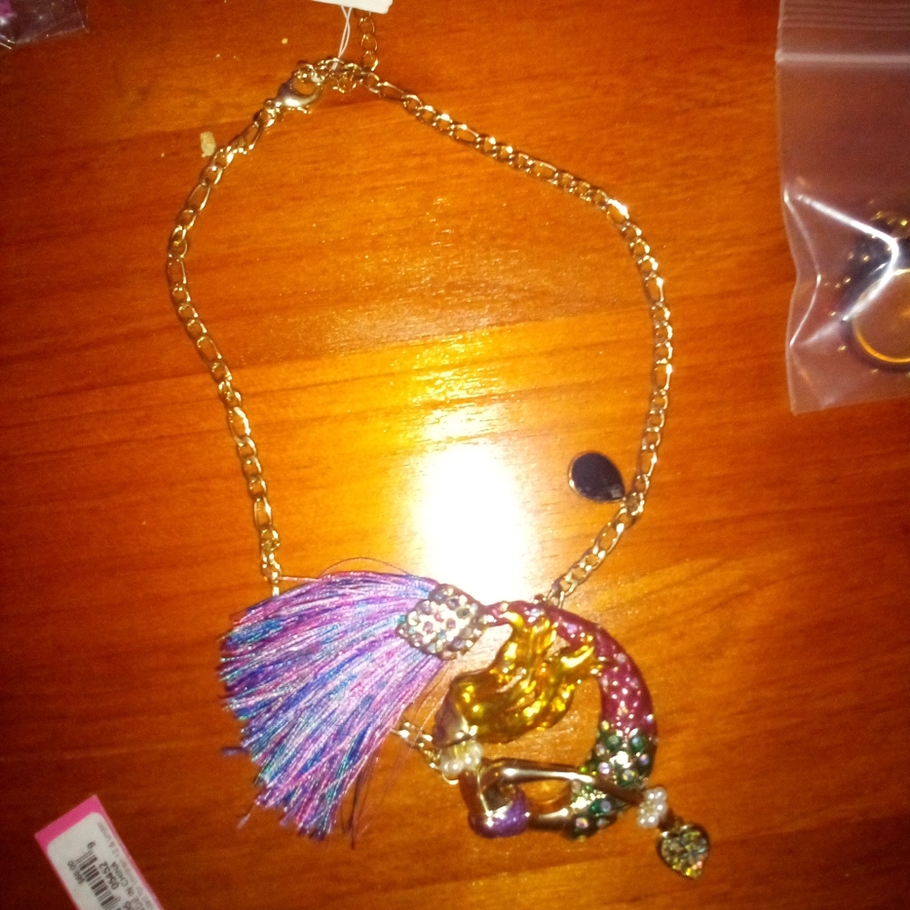 Betsy Johnson mermaid necklace